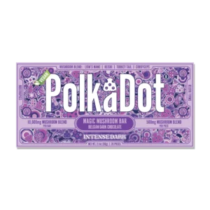 polka dot mushroom chocolate bar