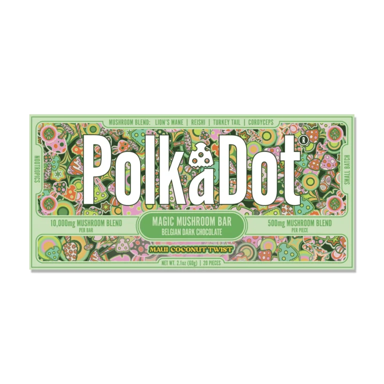 mushroom chocolate bar packaging