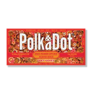 polkadot mushroom chocolate bars